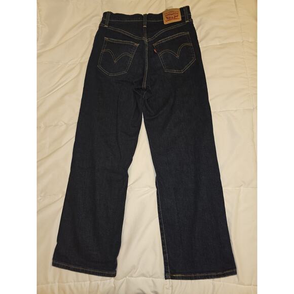 Levi’s Ribcage Straight Ankle Jeans Women’s 27 High Rise Distressed Button Fly - Picture 2 of 8